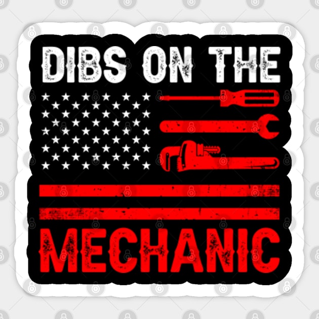 Dibs on the Mechanic Sticker by GreenCraft